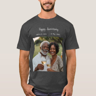 Jubileum Foto Modern T-shirt Donker