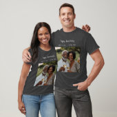 Jubileum Foto Modern T-shirt Donker (Unisex)