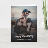 Jubileum Foto | Modern Trendy Stylish Script Kaart (Voorkant)