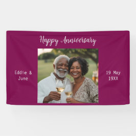 Jubileum Foto Moderne Banner Cranberry