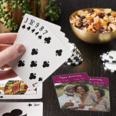 Jubileum Foto Moderne Poker Kaarten Cranberry (Insitu)