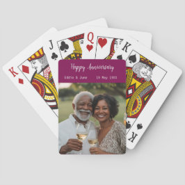 Jubileum Foto Moderne Poker Kaarten Cranberry