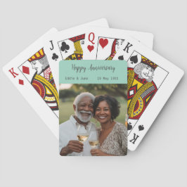 Jubileum Foto Moderne Poker Kaarten Sage Green