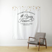 Jubileum Foto Op achtergrond # Jaar in Voor Altijd Wandkleed (In situ)