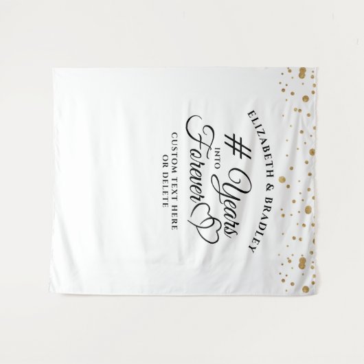 Jubileum Foto Op Backdrop # Jaar in Voor Altijd Wandkleed (Voorkant (horizontaal))