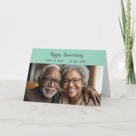 Jubileum Foto Vouw Jubileum Kaart Sage Green