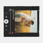 Jubileum fotoalbum Hoesje | Modern Stijlvol Fleece Deken (Voorkant (Horizontaal))