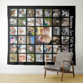 Jubileum fotocollage OMDAT TWEE FELLEN IN VERLIES Wandkleed (In Situ (horizontaal))