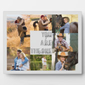 Jubileum Fotocollage U bent de One Grey Fotoplaat (Voorkant)