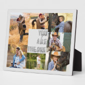 Jubileum Fotocollage U bent de One Grey Fotoplaat (Zijkant)