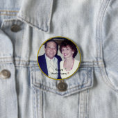 Jubileum fotosjabloon ronde button 7,6 cm (In situ)