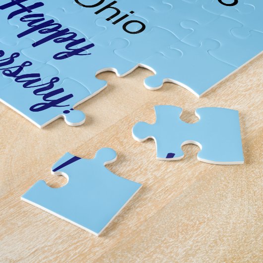Jubileum Fun & Heart in Blue: Legpuzzel (Zijkant)