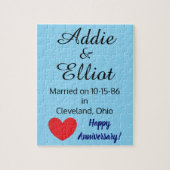 Jubileum Fun & Heart in Blue: Legpuzzel (Verticaal)