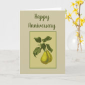 Jubileum Fun voor de Perfect Paar (Peer) Douane Kaart (Gele Bloem)