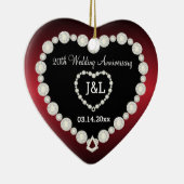 Jubileum | Garnet Red | DIY-tekst Keramisch Ornament (Rechts)