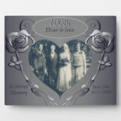 Jubileum "Geheugen ter nagedachtenis" Fotoplaat (Voorkant)