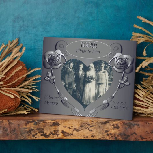 Jubileum "Geheugen ter nagedachtenis" Fotoplaat (Zijkant)