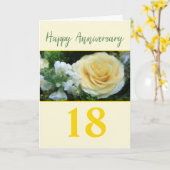  Jubileum Gele Rose Kaart (Gele Bloem)