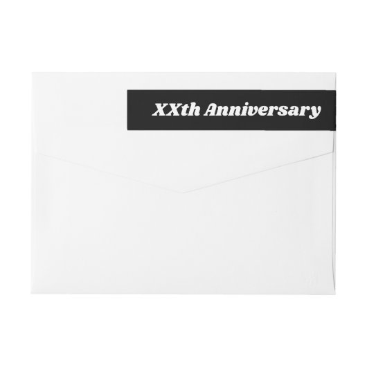 Jubileum gepersonaliseerd retouradres (Achterkant)