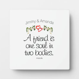 Jubileum Geziene Inspiratie—Harten en bladeren Fotoplaat