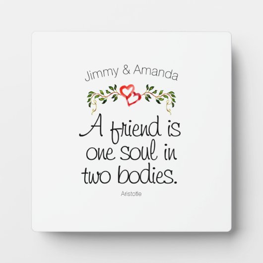 Jubileum Geziene Inspiratie—Harten en bladeren Fotoplaat (Voorkant)