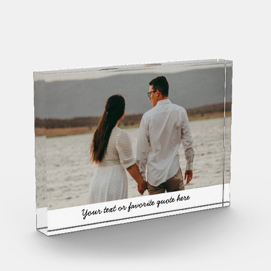 Jubileum Gift, Custom Photo Block, Gift voor haar Fotoblokken (Links)
