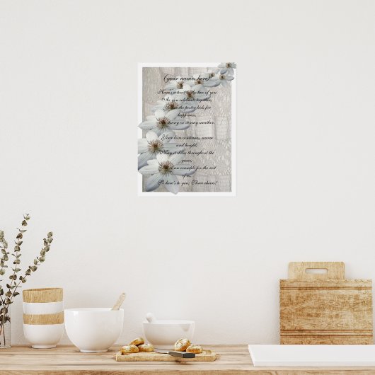 Jubileum Gift for the Bride and Groom Poster (Keuken)