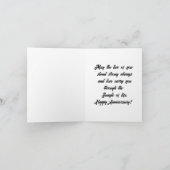 Jubileum Giraffes Gevouwen Wenskaart Kaart (Binnen)