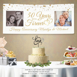 Jubileum Gold 2 foto's JAREN IN EEUWIG Spandoek