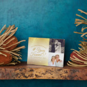 Jubileum Gold Hart JAREN IN GRAAG 2 Foto Fotoplaat (Zijkant)