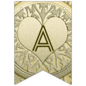 ☆JUBILEUM ☆ Gold Heart Glitter Vlaggetjes (Tweede vlag)