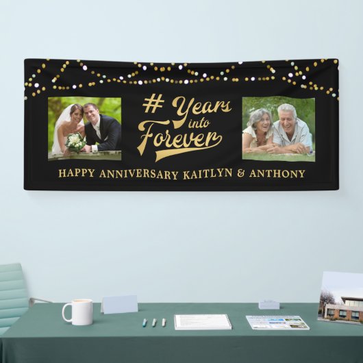 Jubileum Gold Lights Foto JAREN IN FOREVER Spandoek (Beurs)