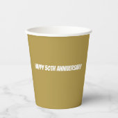 Jubileum Gold Papieren Bekers (Voorkant)
