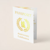 Jubileum Gold Passport Folie Kaarten (Voorkant)