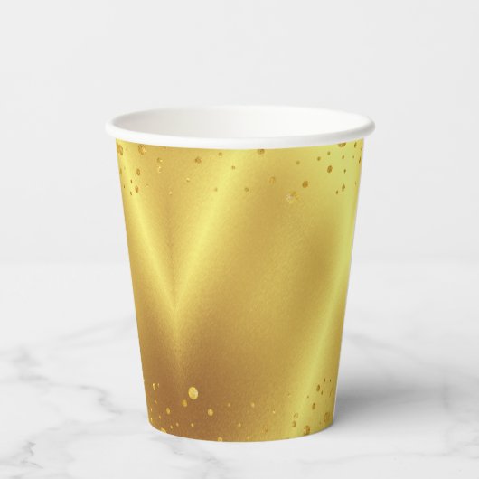 Jubileum Goud HEEFT JAREN IN HET BUITENLAND Papieren Bekers (Achterkant)