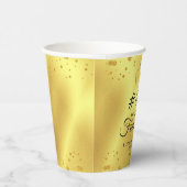 Jubileum Goud HEEFT JAREN IN HET BUITENLAND Papieren Bekers (Rechts)