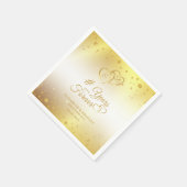 Jubileum Goud HEEFT JAREN IN HET BUITENLAND Servet (Hoek)