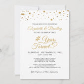 Jubileum Gouden Harten JAAR IN EEN ONEINDIGE LIEFD Kaart (Achterkant)