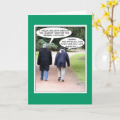 Jubileum, grappige kaart (Gele Bloem)