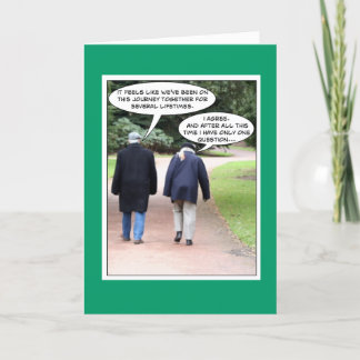 Jubileum, grappige kaart