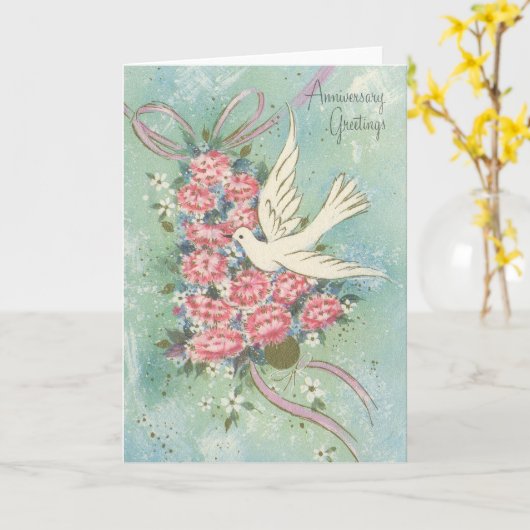 Jubileum Greetings Kaart (Gele Bloem)