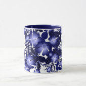 Jubileum grijze satijnspruitflora mok (Midden)