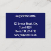 Jubileum grijze satijnspruitflora visitekaartje (Achterkant)