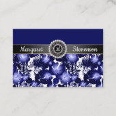 Jubileum grijze satijnspruitflora visitekaartje (Voorkant)