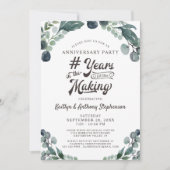 Jubileum groen JAREN IN DE MAKING Kaart (Voorkant)