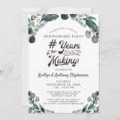 Jubileum groen JAREN IN DE MAKING Kaart (Voorkant / Achterkant)