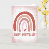 Jubileum Hand geschilderd zacht roze Waterverf reg Kaart (Gele Bloem)