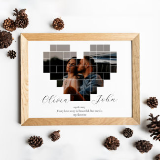 JUBILEUM HART COLLAGE POSTER EN PRINT