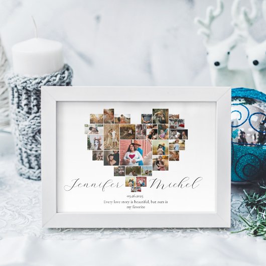 JUBILEUM HART COLLAGE POSTER EN PRINT