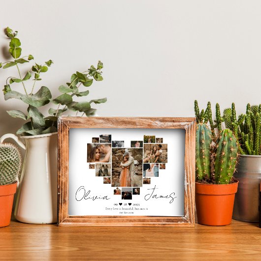 JUBILEUM HART COLLAGE POSTER EN PRINT